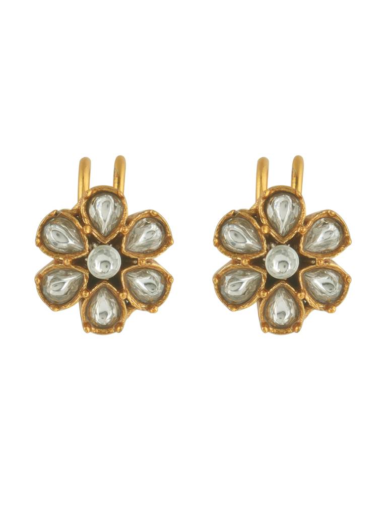 Floral Kundan Ear Cuff : WFEE504