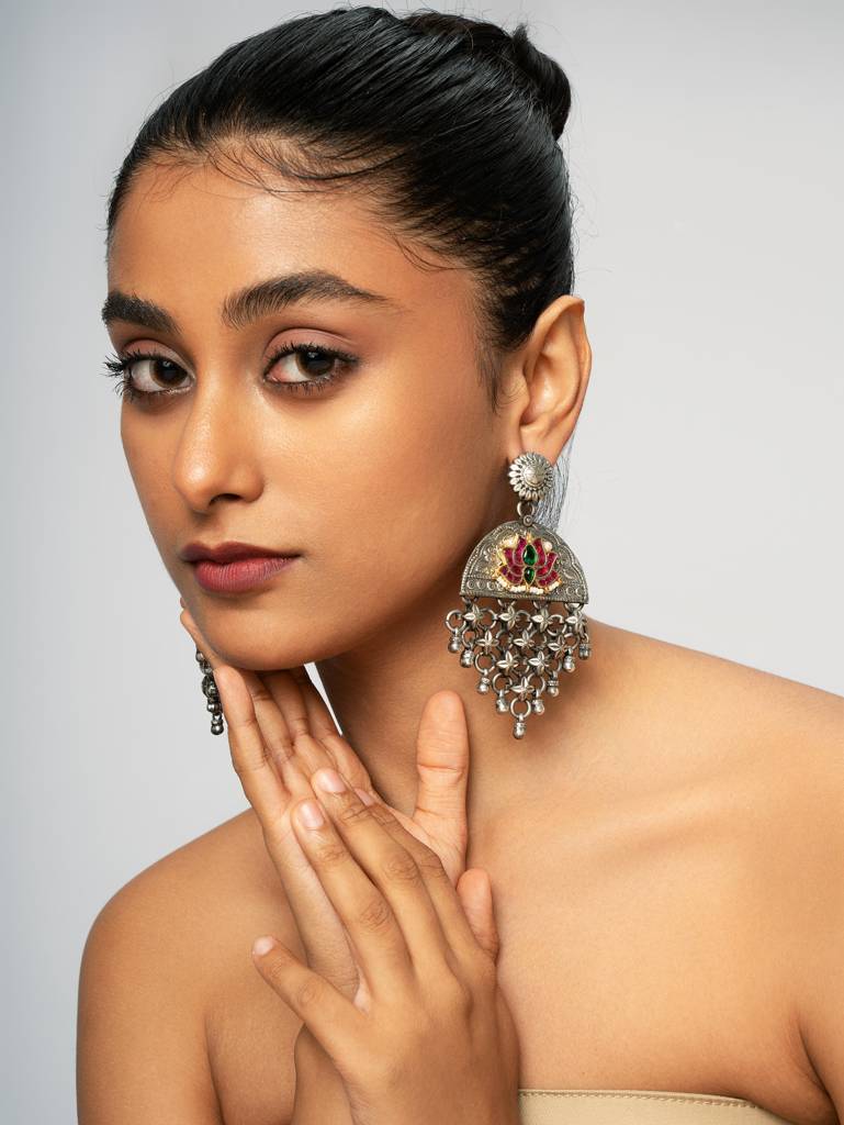 Gypsy Lotus Love Dangler Earrings : WFEO403