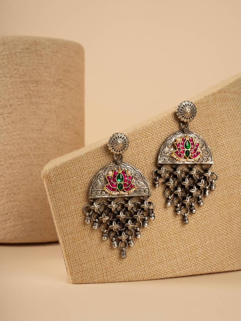 Gypsy Lotus Love Dangler Earrings : WFEO403