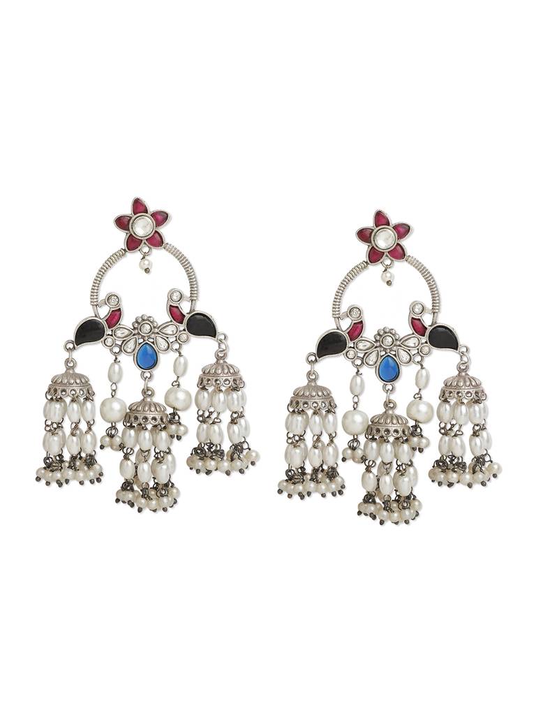 Gypsy Empress Trio Jhumki Earrings : WFEO404