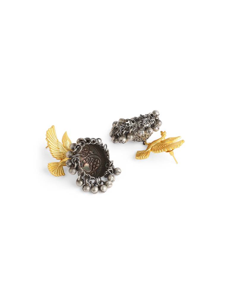 The Birds Of Heaven Dual Tone Jhumkas : WFEO406