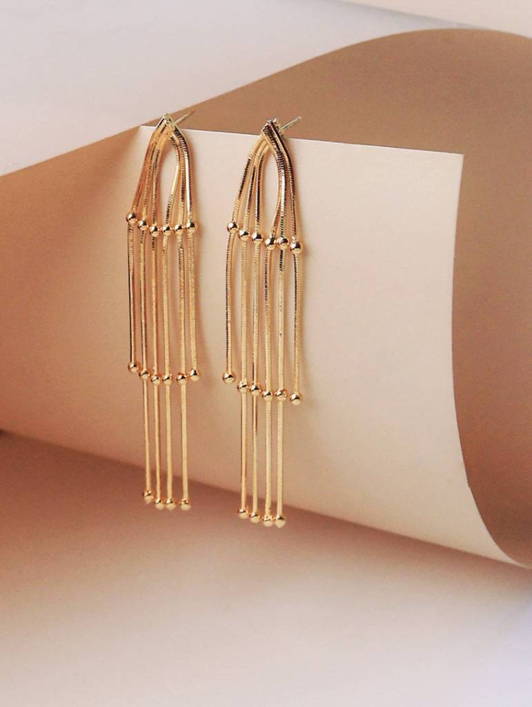 Nova Fringe Dangler Earrings : WFEP105