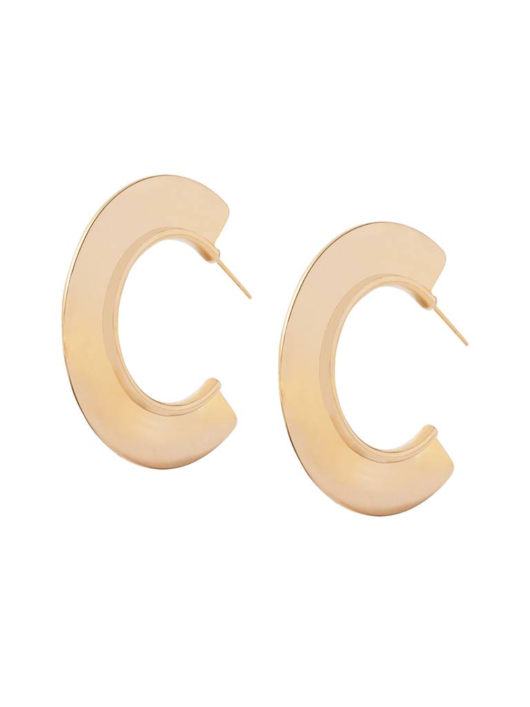 Nova Bezelled Hoop Earrings : WFEP107