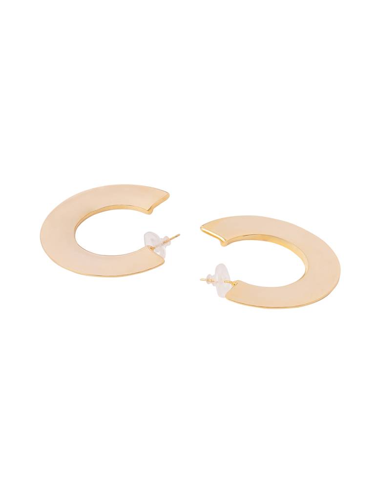 Nova Bezelled Hoop Earrings : WFEP107
