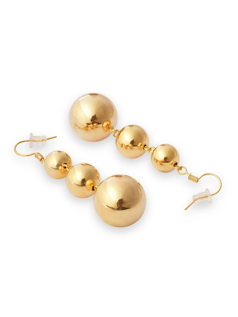 Nova Golden Sling Dangler Earrings : WFEP108