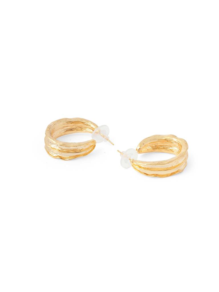 Nova Sun Streaked Hoop Earrings : WFEP109