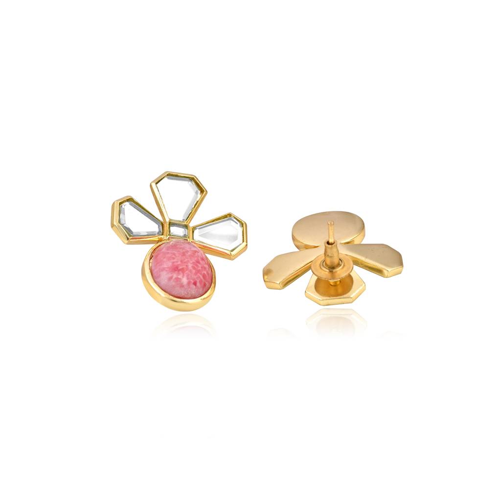 The Pearl Story - 25 Mm Deep Grey Shell Pearl Statement Studs : WFES33