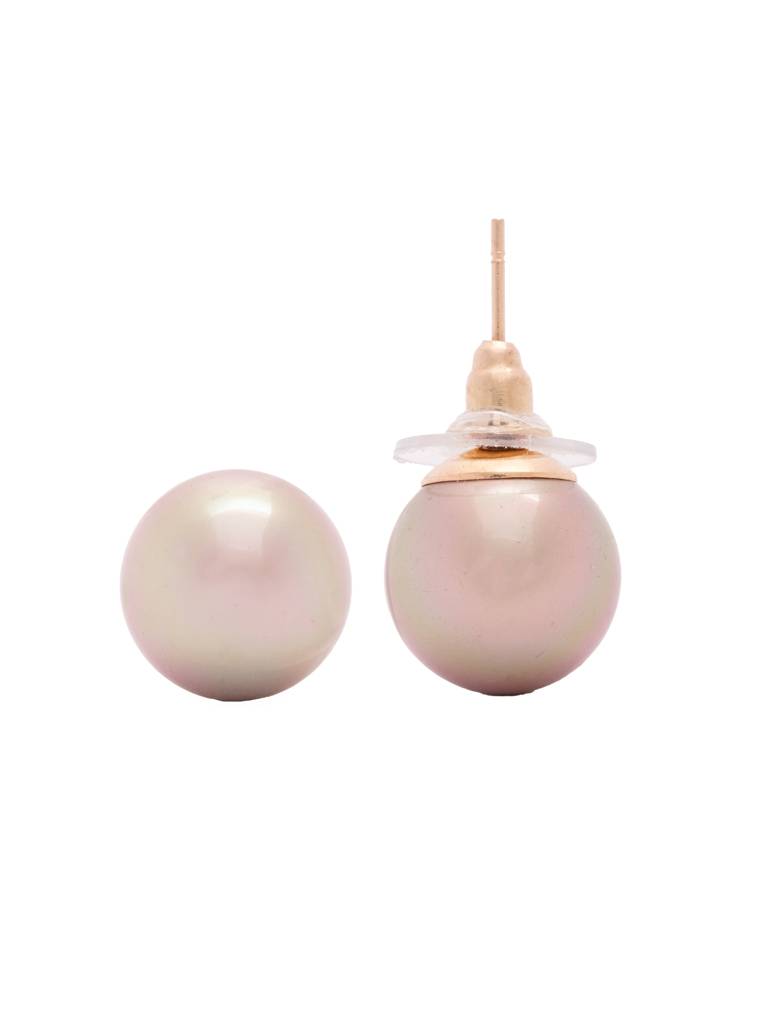 The Pearl Story - Champagne Pearl Stud Earrings : WFES53