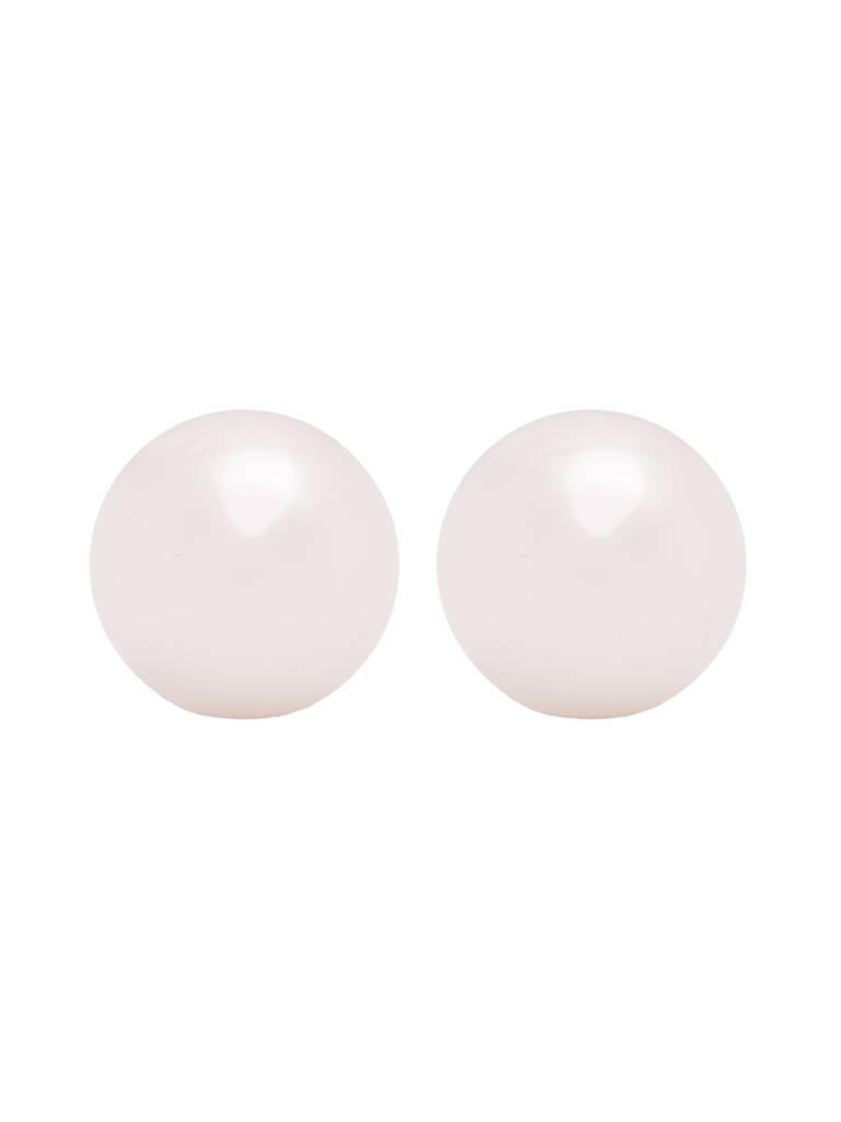 The Pearl Story -Ivory White Pearl Stud Earrings : WFES56