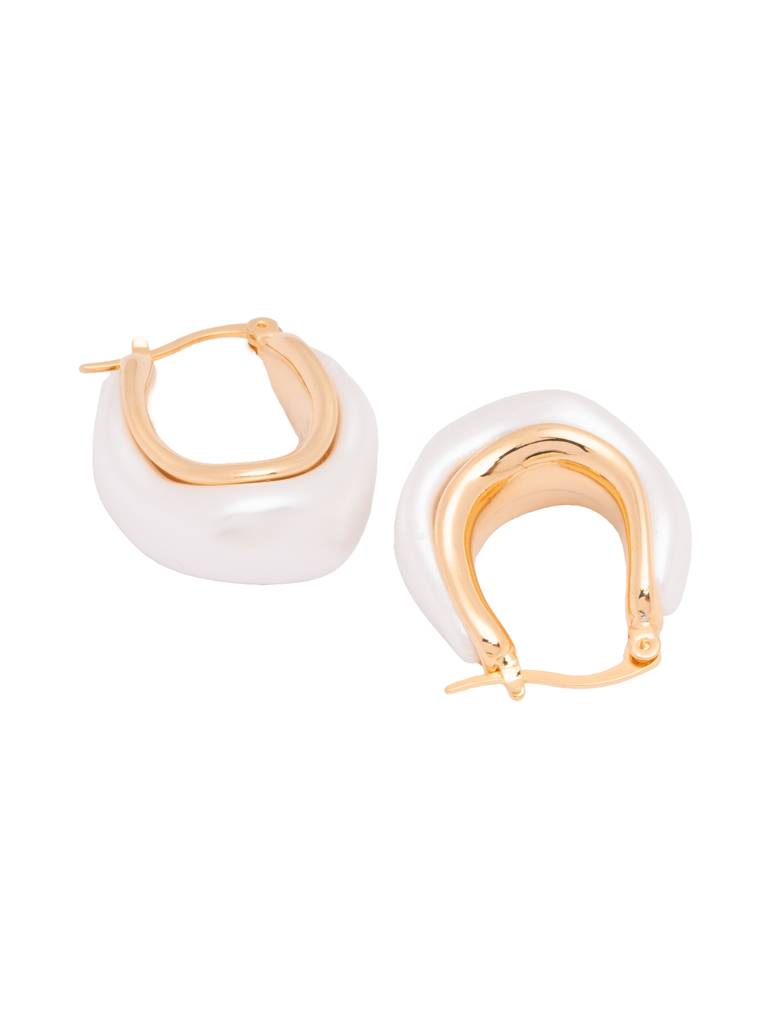 The Pearl Story - Ivory Pearl Bali Earrings : WFES57