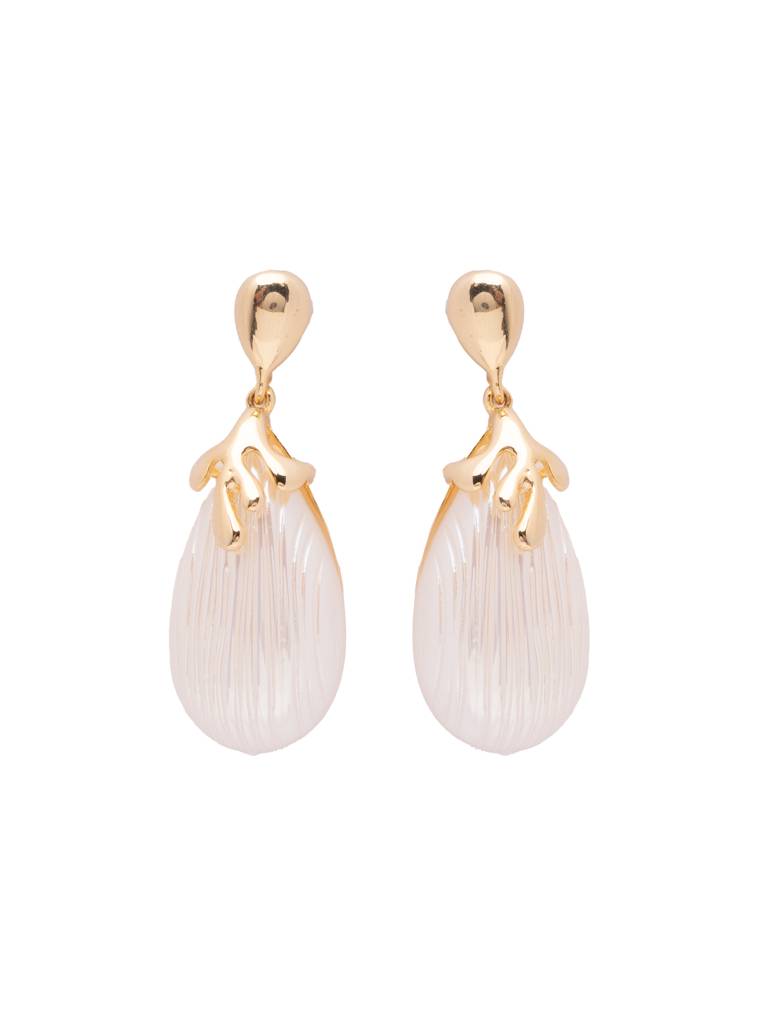 The Pearl Story - Ivory White Pearl Stud Earrings : WFES62