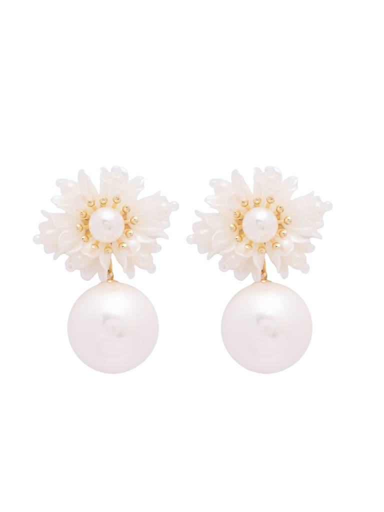 The Pearl Story - Petunia Pearl Drop Earrings : WFES63