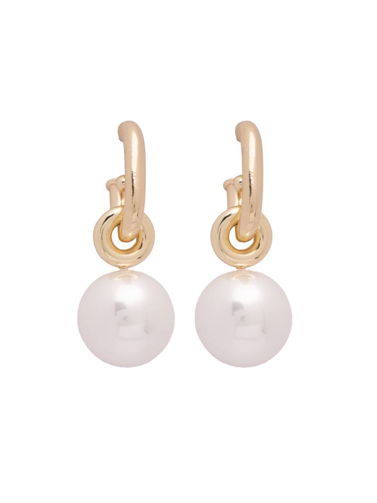 The Pearl Story - White Pearl Linked Drop Earrings : WFES64