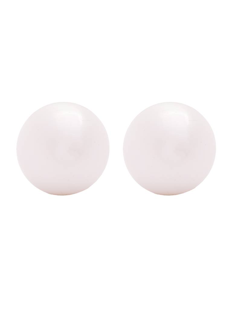 The Pearl Story - Ivory Satin Pearl Stud Earrings : WFES65