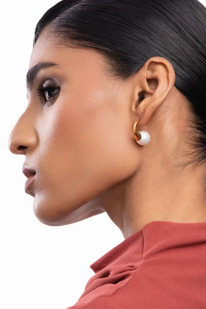 Nova Pearl Horn Earrings : WFES68