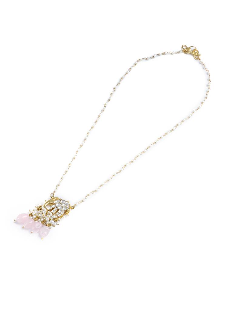 Golden Tusker Kundan Necklace : WFNE454