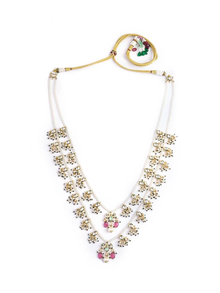 Dual String Pearl Drop Ranihar : WFNE455