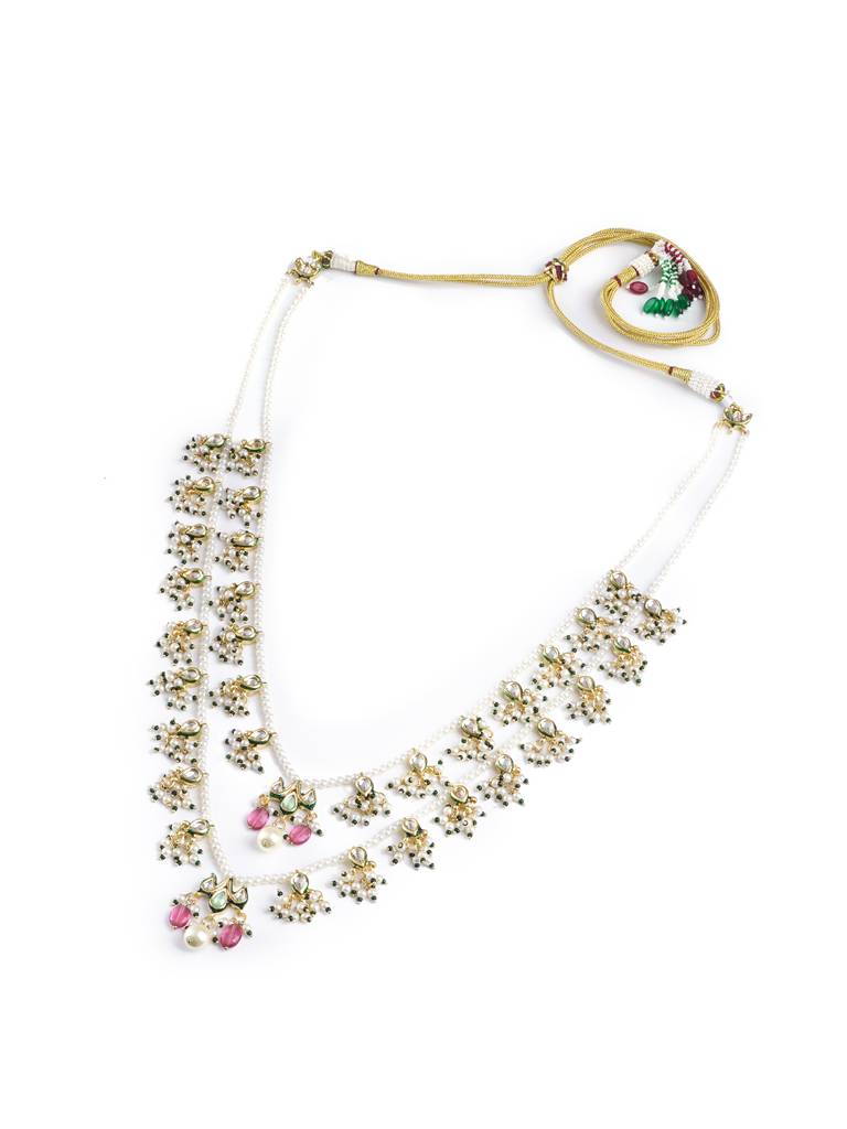Dual String Pearl Drop Ranihar : WFNE455
