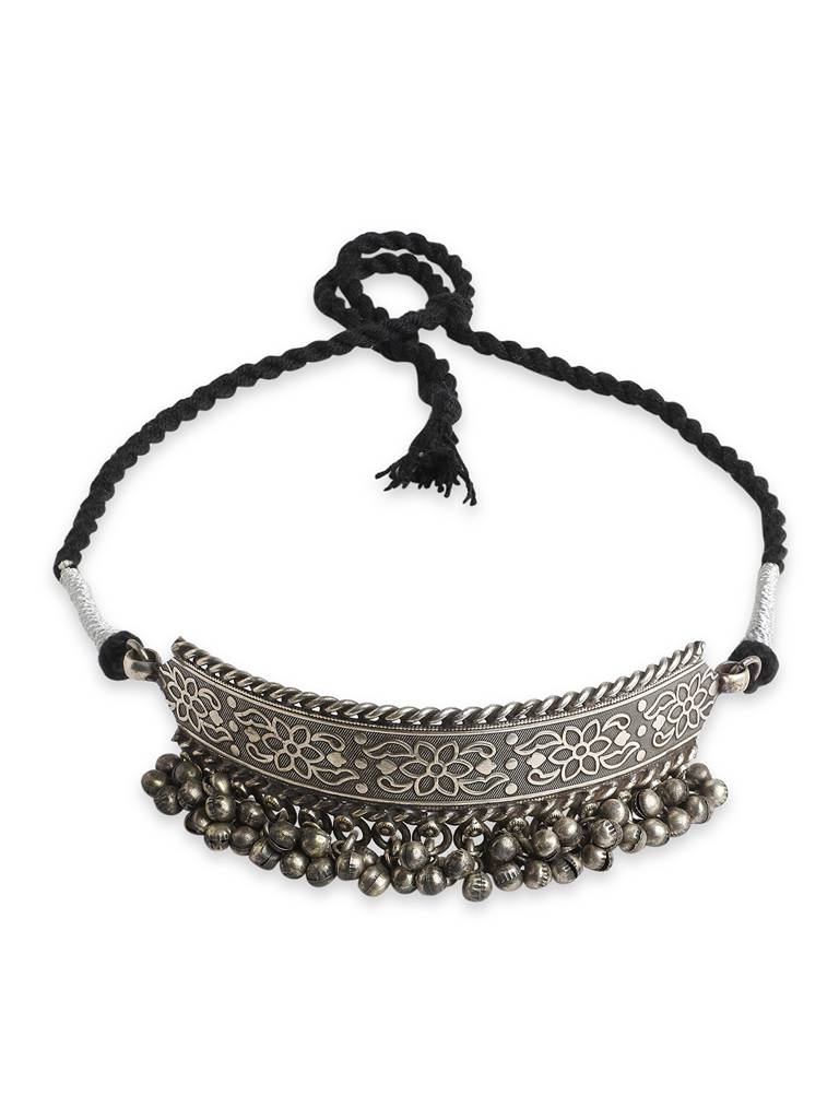 The Gripping Ghungroo Oxidised Collar Necklace : WFNO146