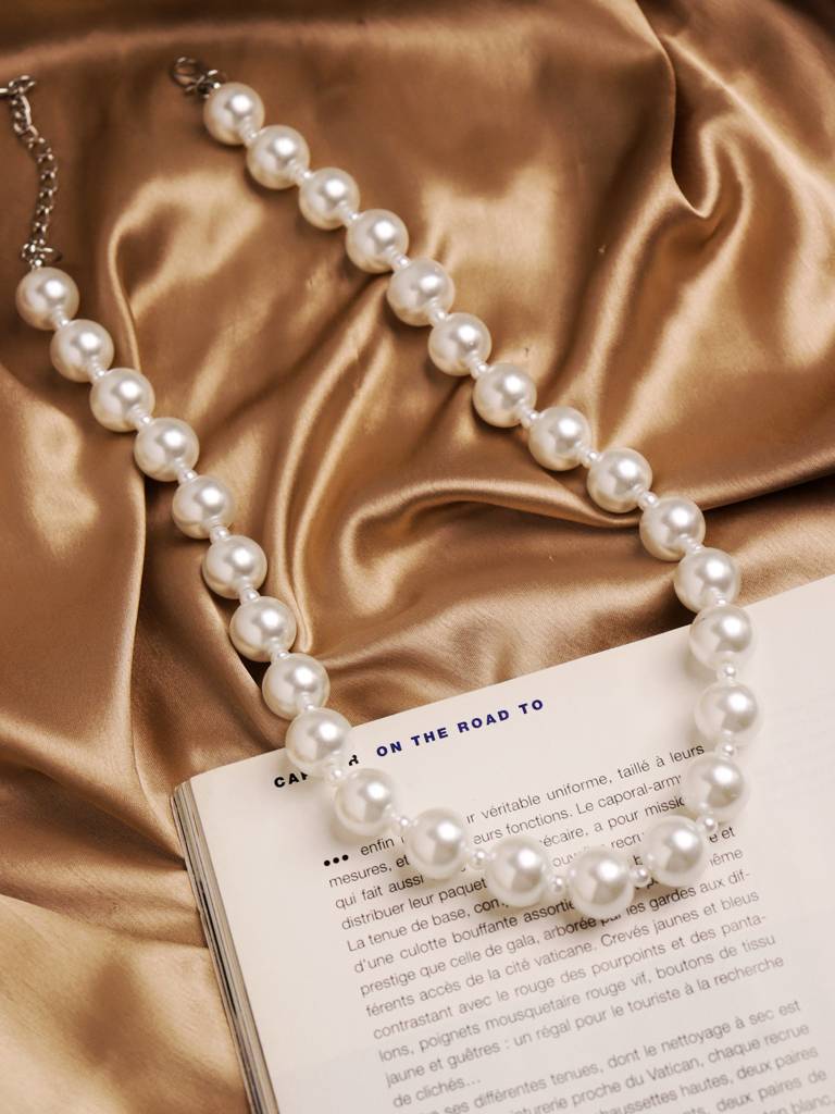 The Pearl Story - Garland Of Pearl Necklace : WFNS203