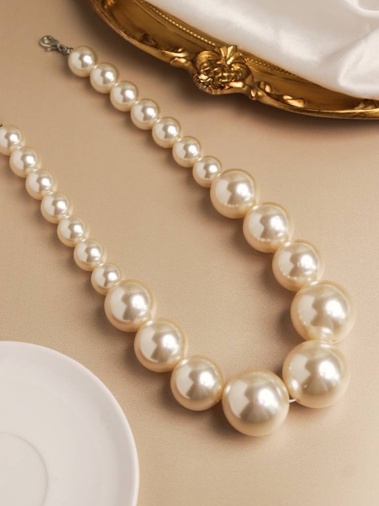 The Pearl Story - Drops Of Oyster Pearl Necklace : WFNS208