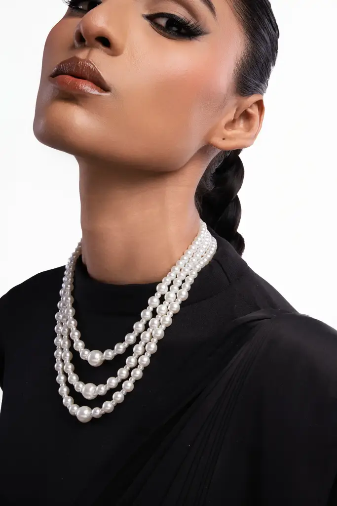 Pearl Story Riviere Pearl Necklace : WFNS221
