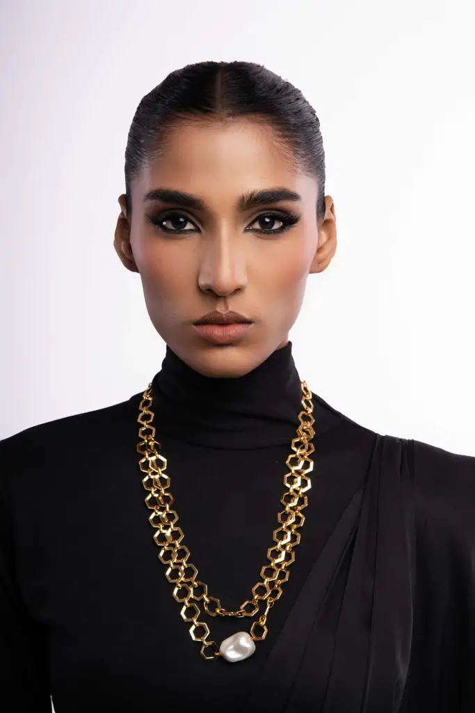 Nova Dual Layered Glam Necklace : WFNS225