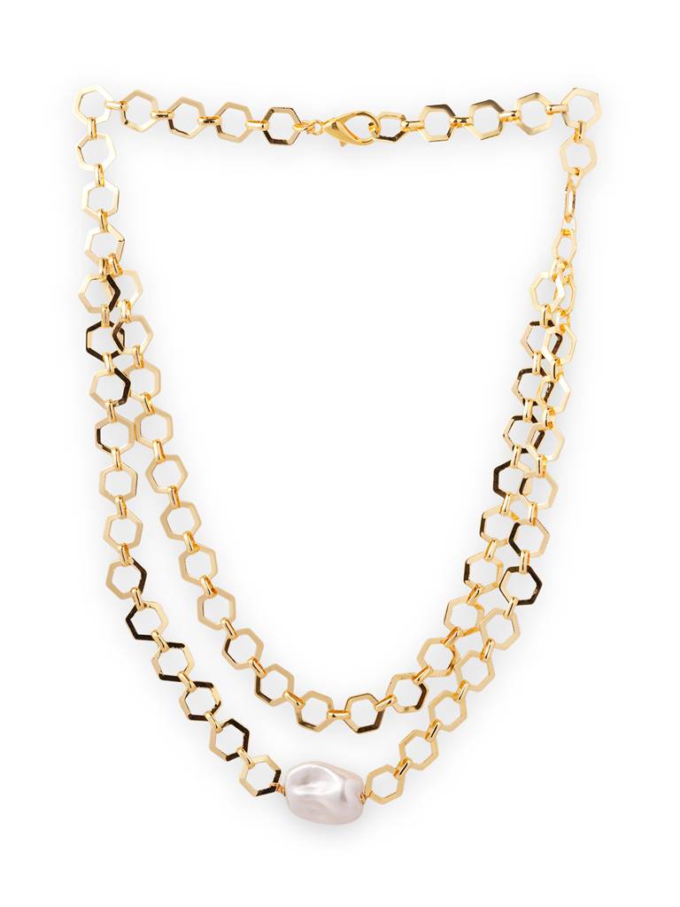 Nova Dual Layered Glam Necklace : WFNS225