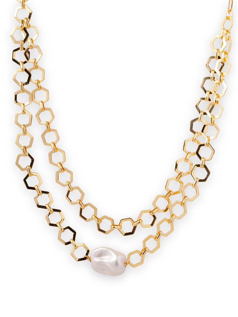 Nova Dual Layered Glam Necklace : WFNS225