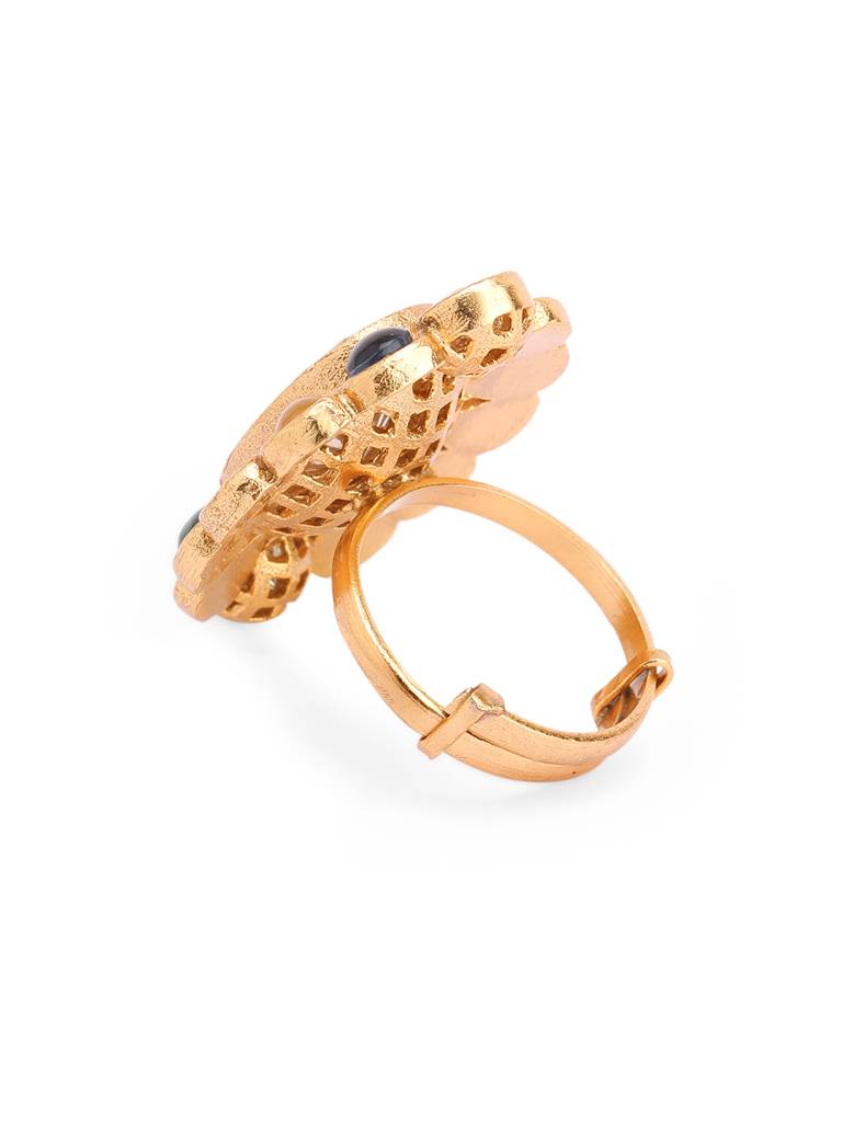 Meira Navratna Kundan Ring : WFRE202