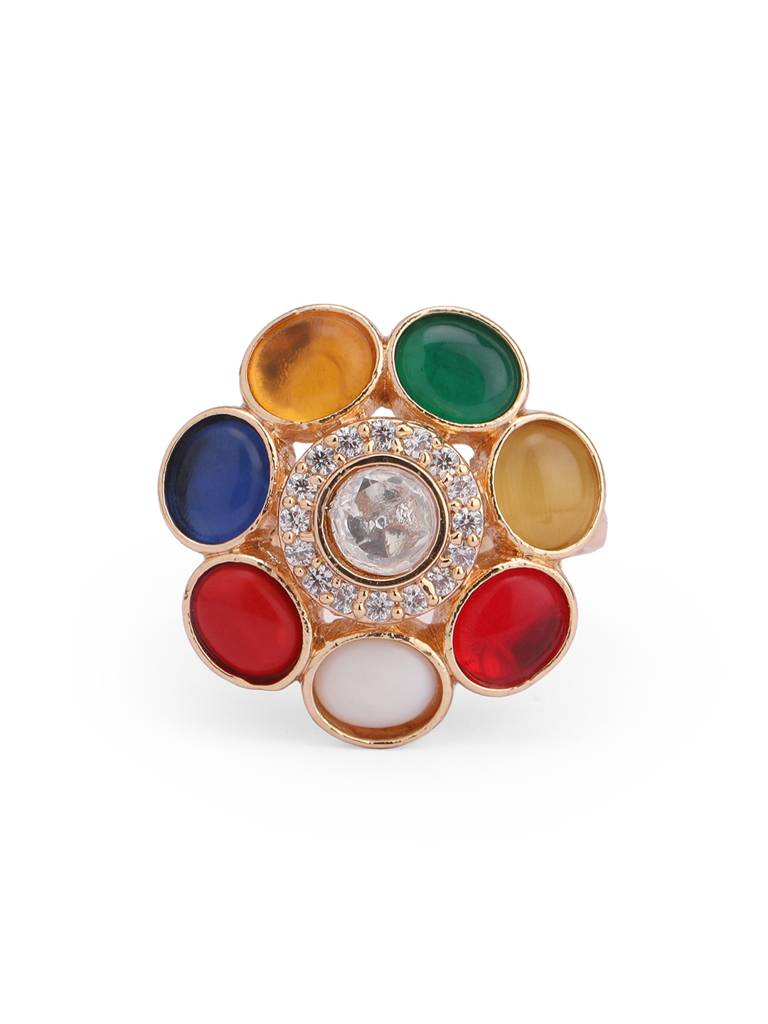 Meira Navratna Bloom Ring : WFRE206