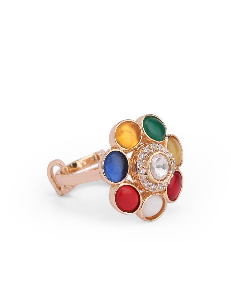 Meira Navratna Bloom Ring : WFRE206