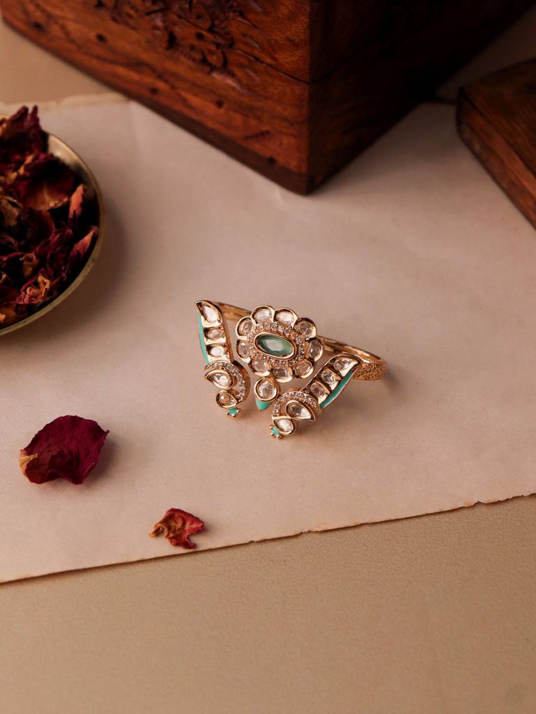 Meira Two Tokai Kundan Ring : WFRE207