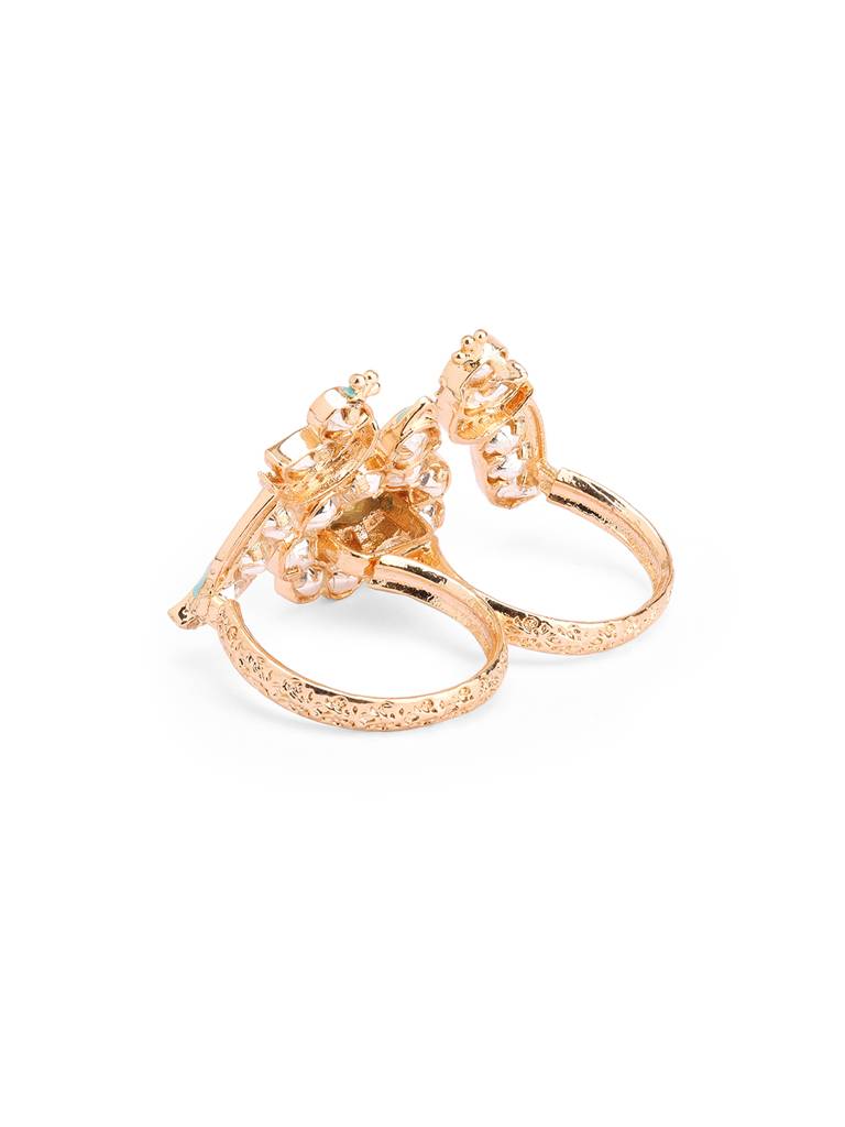 Meira Two Tokai Kundan Ring : WFRE207