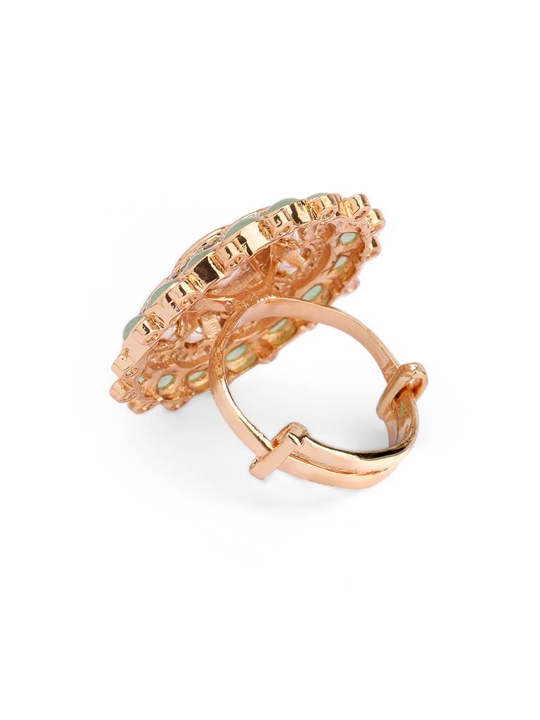 Meira Sage Symphony Kundan Ring : WFRE208