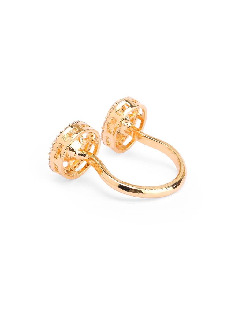 Meira Twin Kundan Ring : WFRE213