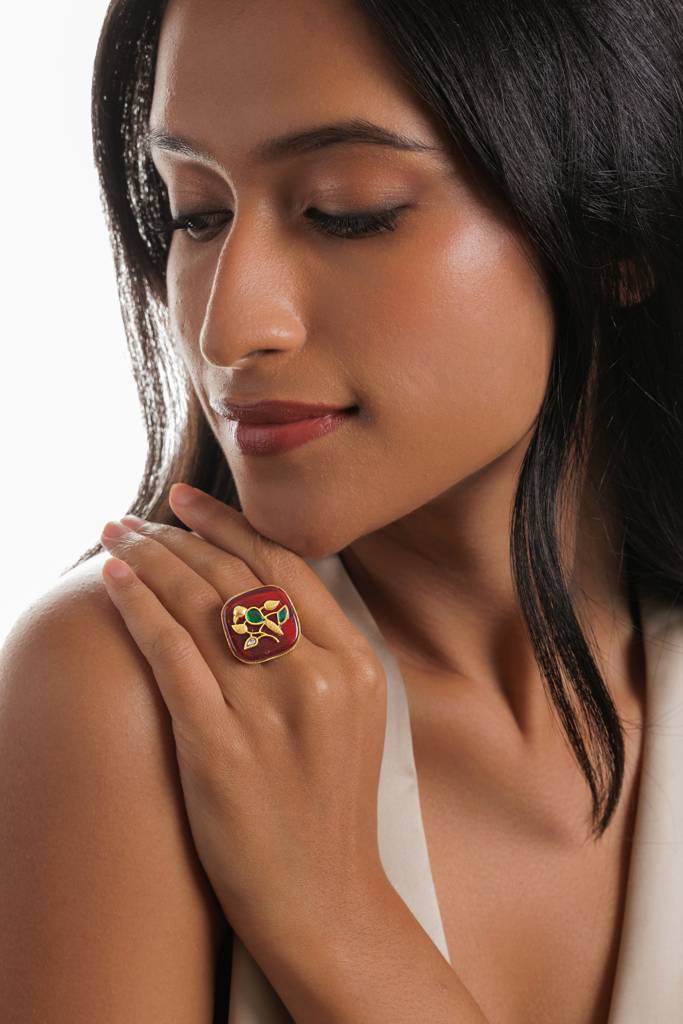 Bird Of Paradise Emblem Ring : WFRE220