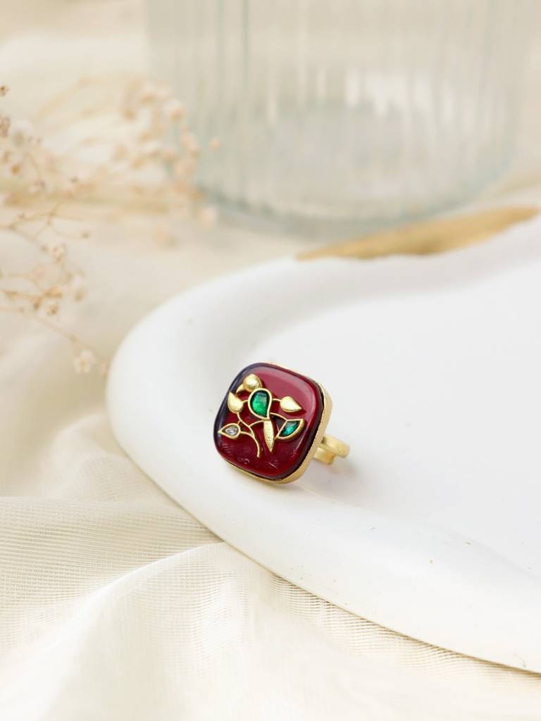 Bird Of Paradise Emblem Ring : WFRE220