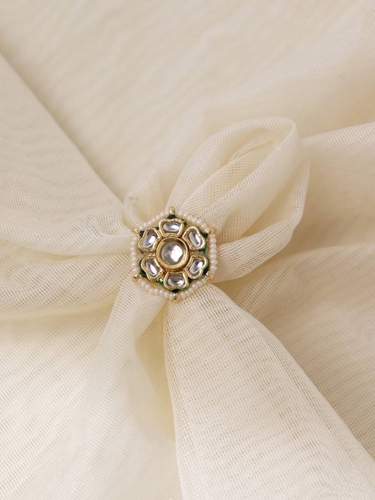 Blooming Daisy Kundan Ring : WFRE223