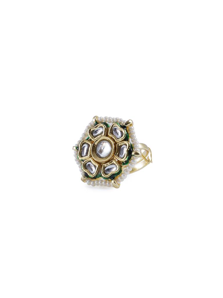 Blooming Daisy Kundan Ring : WFRE223