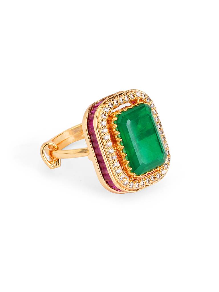 Emerlad Cut Heritage Ring : WFRE231