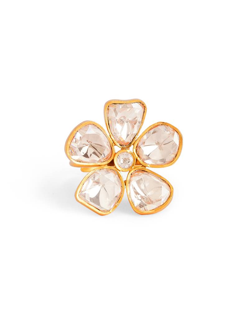 Jasmine Blossom Polki Ring : WFRE232