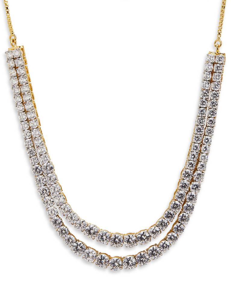 Diamante Starlet Layered Necklace Set : WFSC165