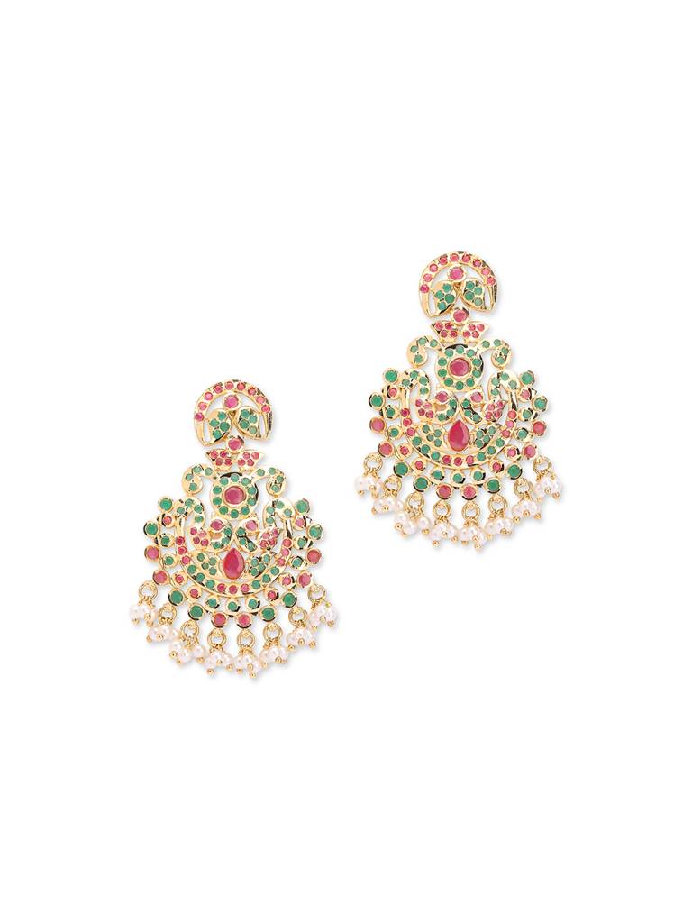 Meira Colour Spring Jadau Long Necklace Set : WFSE110