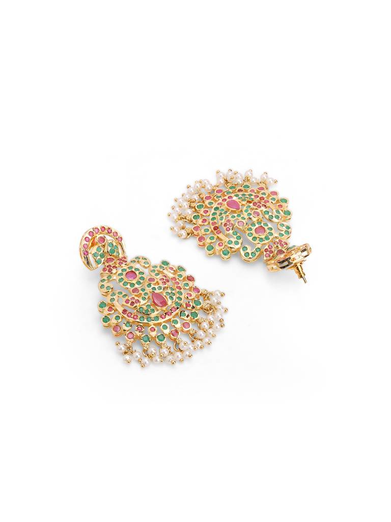 Meira Colour Spring Jadau Long Necklace Set : WFSE110