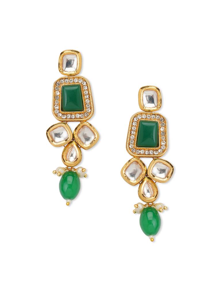 Meira Gracious Green Choker Necklace Set : WFSE118