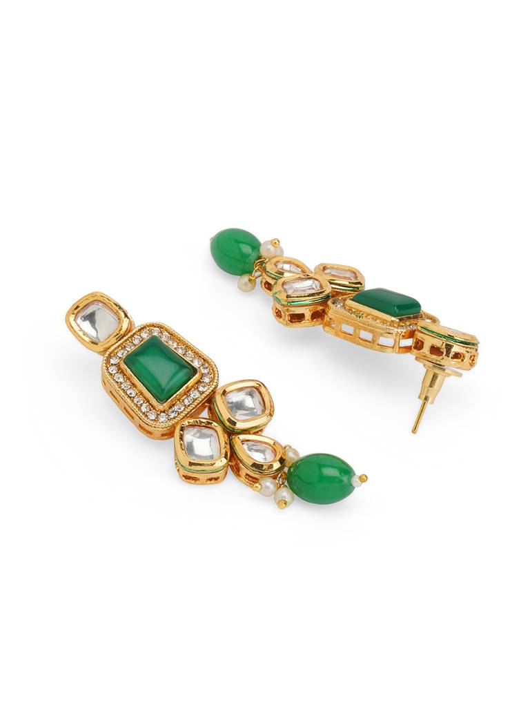 Meira Gracious Green Choker Necklace Set : WFSE118