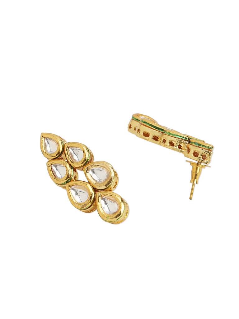 Meira Tear Drop Kundan Necklace Set : WFSE121
