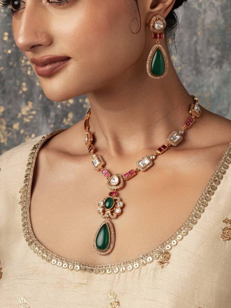 Meira Glam-Up Necklace Set : WFSE123