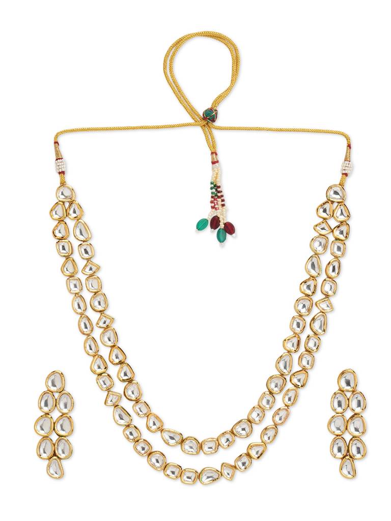 Meira Kundan Glow String Necklace Set : WFSE126